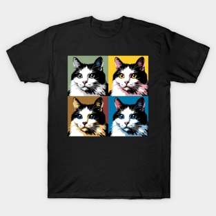 Bicolor Cat Pop Art - Cat Lover Gift T-Shirt